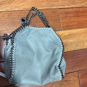 Stella McCartney Silver Chain-Trim Mini Tote